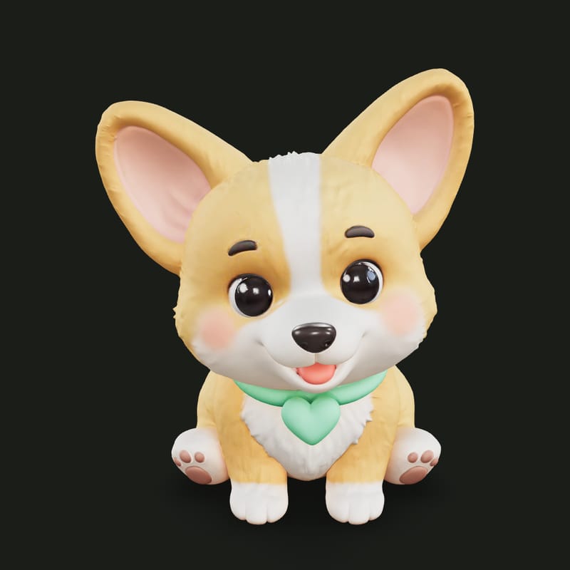 Chibi Corgi Puppy Toy